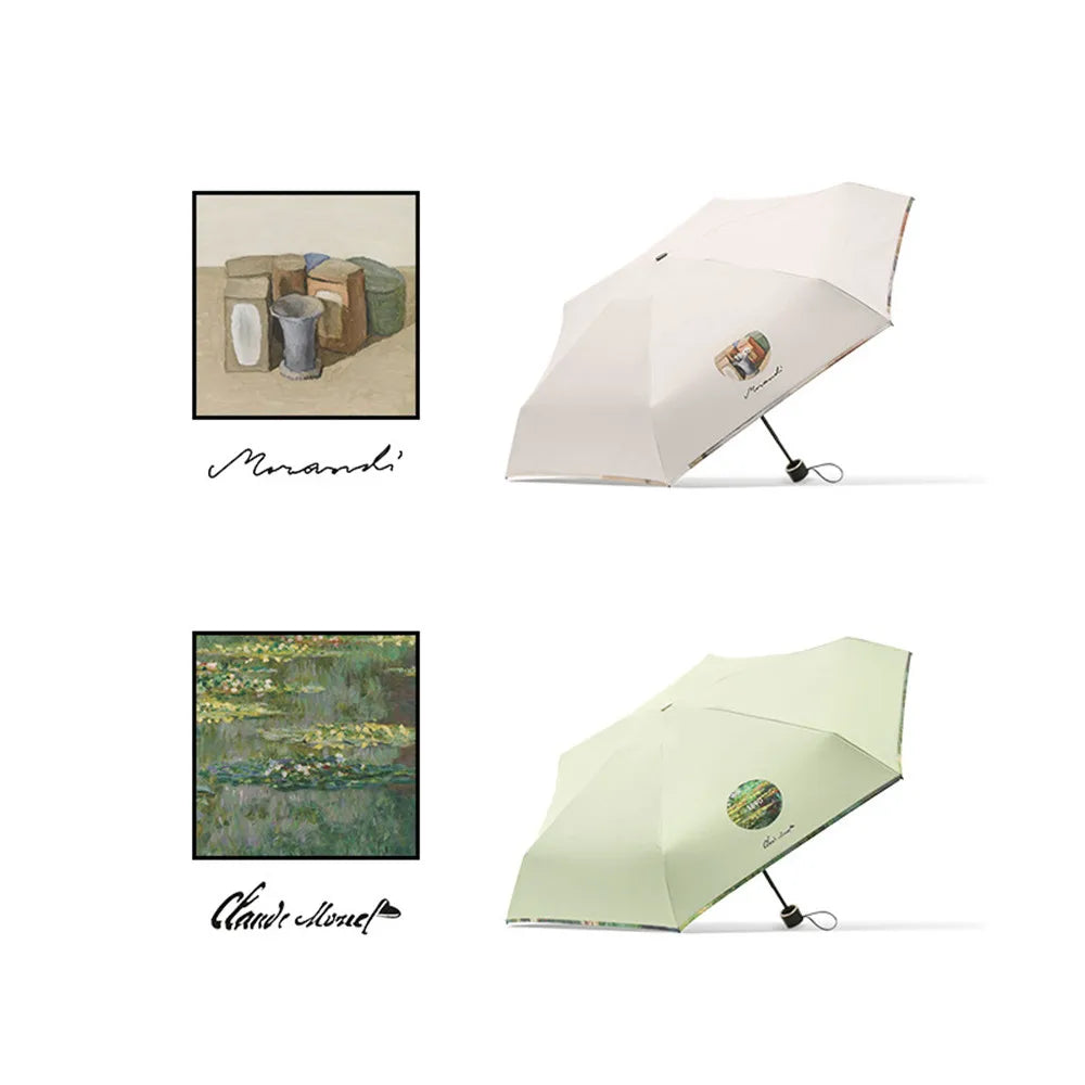 Summer Mini Art Foldable Small Umbrella