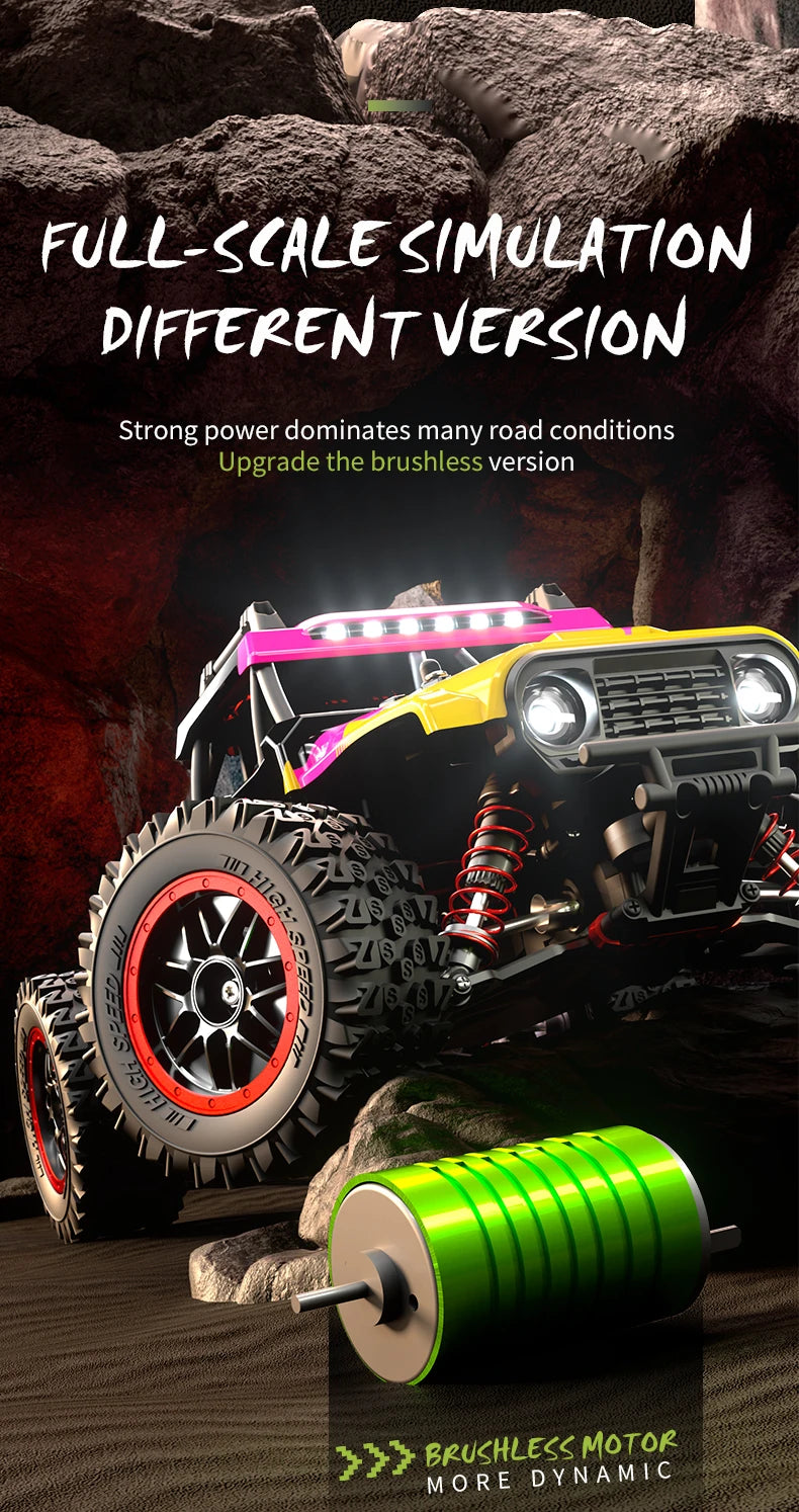 RC Car 4WD Thunder High Speed off-road vehicle Brushless four-wheel drive Thunder off-road vehicle RC Toy
