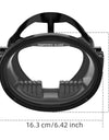 Oval Diving Mask Spearfishing Mask Classic Retro-Style Panoramic Wide View Scuba Goggles Tempered Glass Lens for Adults