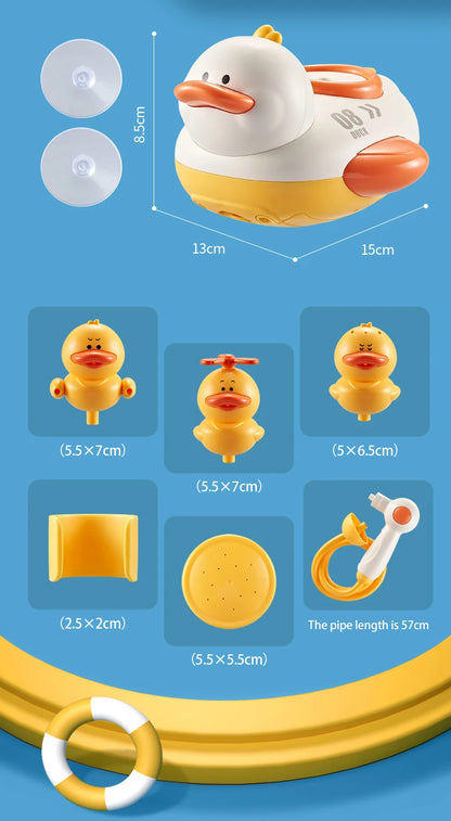 Baby Cartoon Duck Shower Classic Shower Bath Toy Animal Sprinkle Bathroom Swimming Bathing Shower Educational Toys for Kids Gift