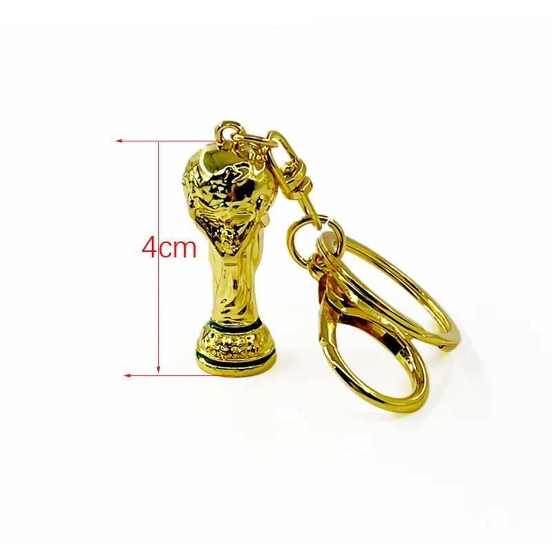 2026 Football Trophy Keychain Soccer Fan Backpack Charm Collectible