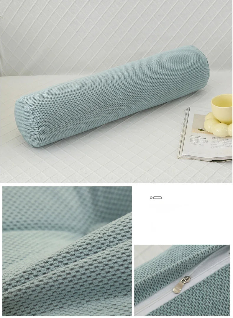Body Pillow Pregnancy Pillows Chin Lumbar and Leg Support Stomach and Back Sleepers Adjustable Bendable Roll Pillow for Sleeping