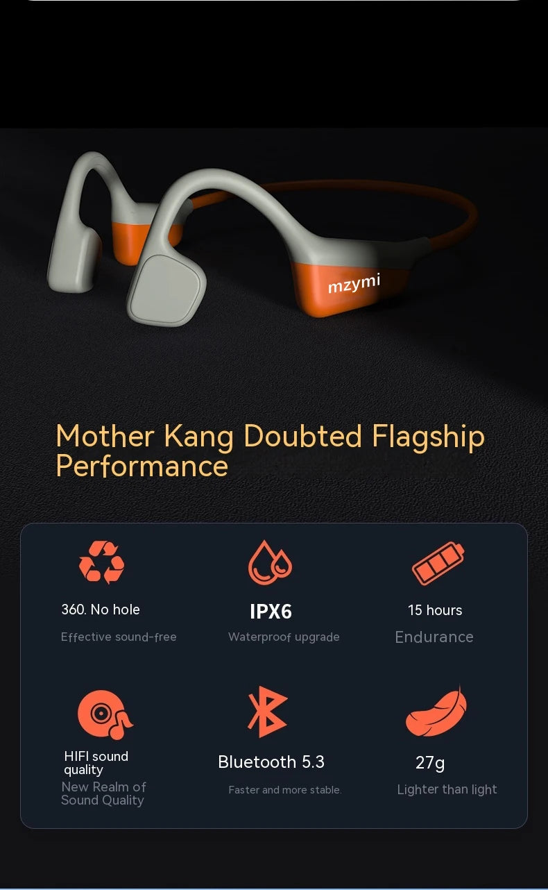 Neckband I18PRO Bluetooth5.3 Headphones Bone Conduction Sport Earbuds HiFi Sound TWS Earphones Wireless Headest For XIAOMI