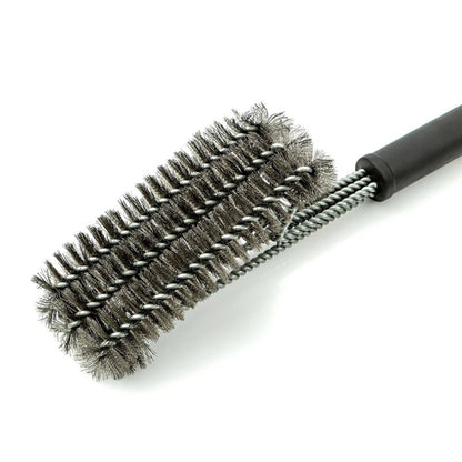 Grill Brush And Scraper Barbecue Kit Cleaning Brush Stainless Steel BBQ Tools Wire Bristles Triangle Kitchen Accessories