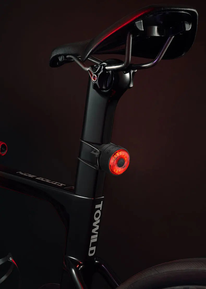 Bicycle Smart Auto Brake Sensing Light Type C Charging LED Cycling Taillight Bike Rear Light Warn Bicycle Taillight