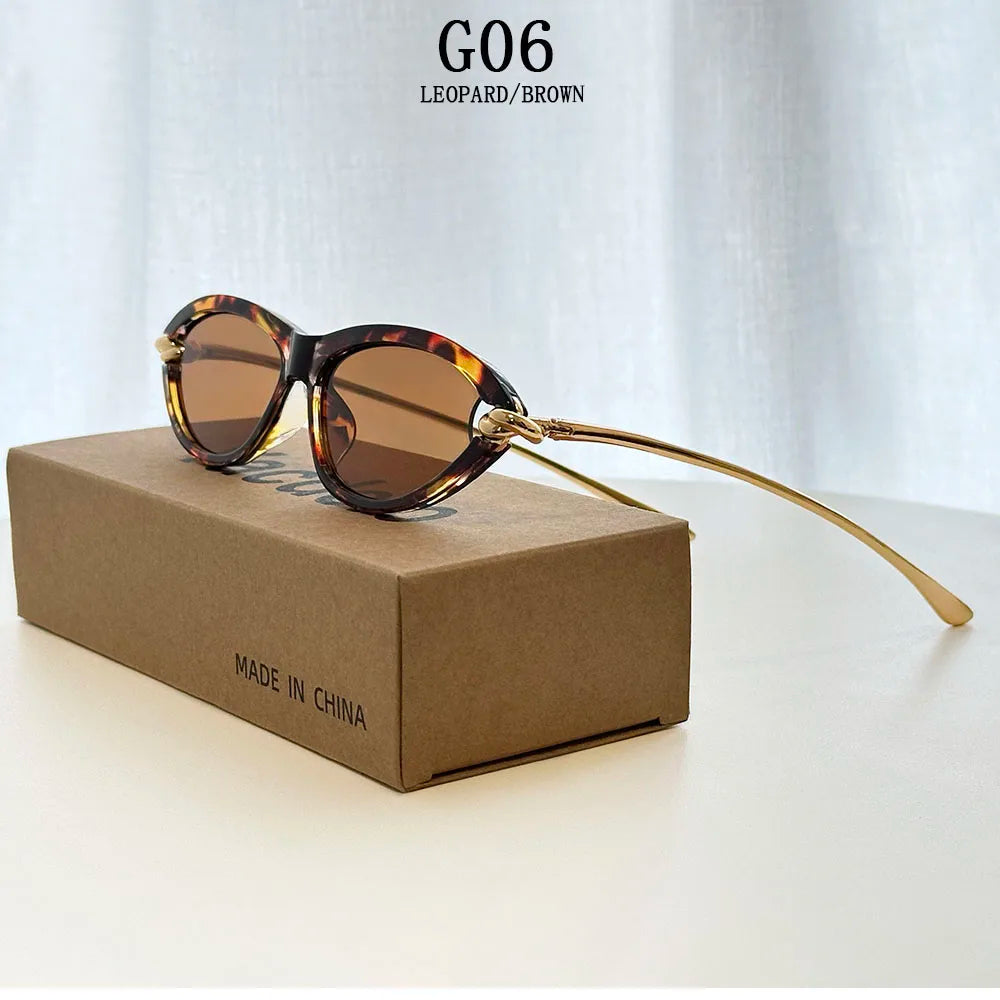 Vintage Cat Eye Sunglasses With UV400 Protection