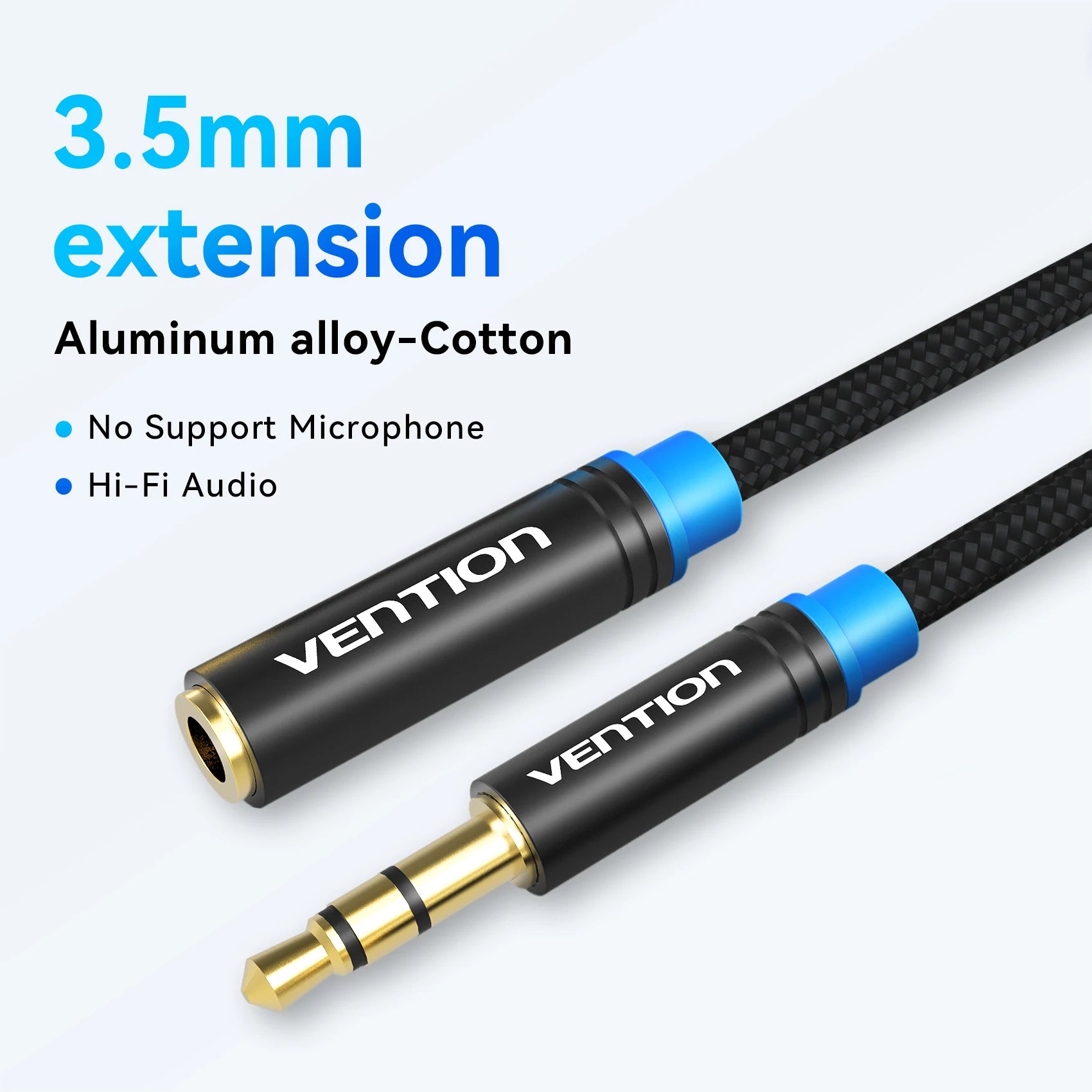 3.5MM Male to Female Extension Cable Jack 3.5 Aux Cable for Car Laptop Mini PC TV Stereo Audio Headphone Speaker Cable