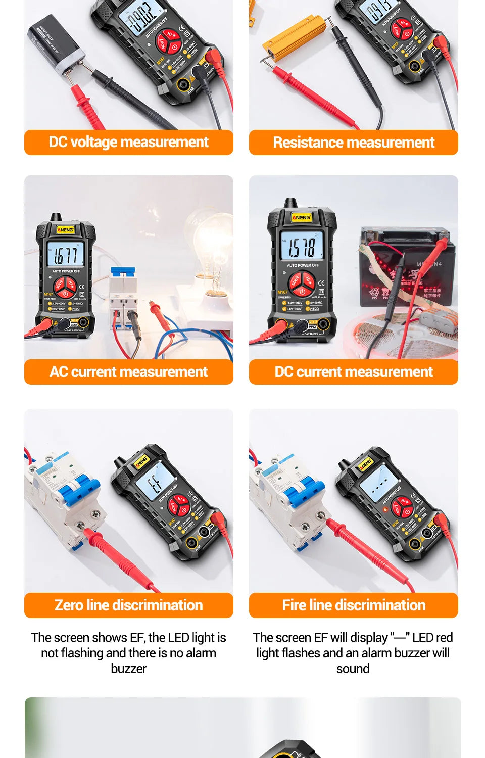 Digital Mini Multimeter Professional 4000 Counts AC/DC Electrical Instruments Tester Auto Range Meter Multimetro Tool