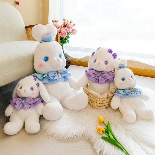 Kawaii Rabbit and Bear Plush Toy Soft Stuffed Doll Pillow