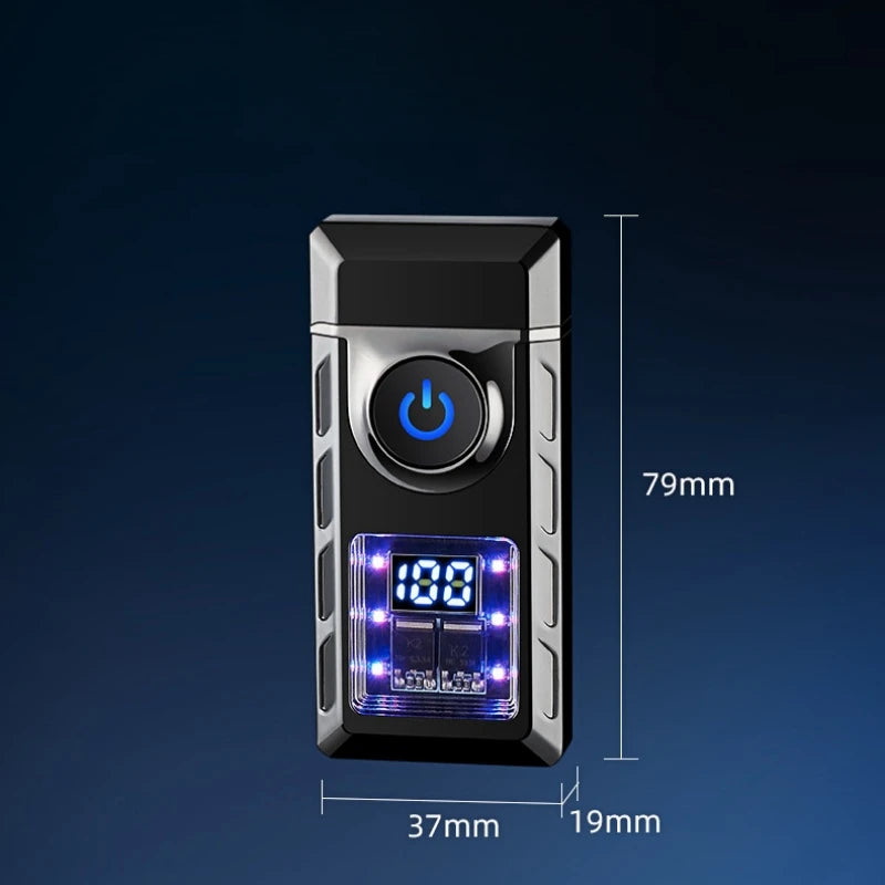 Gas Electronic Dual-Use Lighter, Intelligent Digital Display Machine Core, High-Grade Metal Lighter, Cigarette Accessories, New
