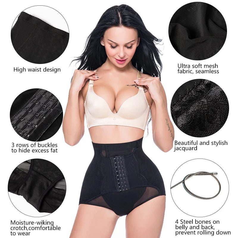 Tummy Control Panties for Women Shapewear Butt Lifter Short High Waist Trainer Corset Slimming Body Shaper Underwear