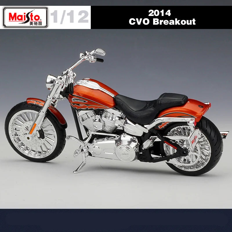 Diecast Harley CVO Breakout 2014 Motorcycle Model 1 to 12 Scale