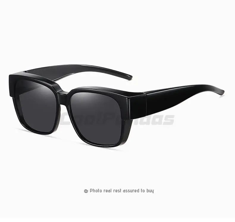 Fit Over Myopia Glasses Cover Polarized UV400 Anti-Glare Sunglasses for Men Women