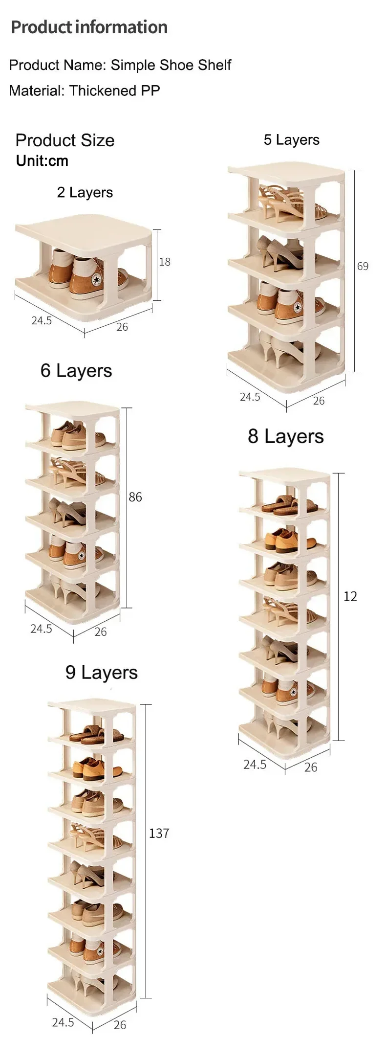 Multi-Layer Shoe Rack Storage Organizer Simple Home Furniture Vertical Shoes Rack Sneakers Shoe Cabinets Easy to Assemble Foyer