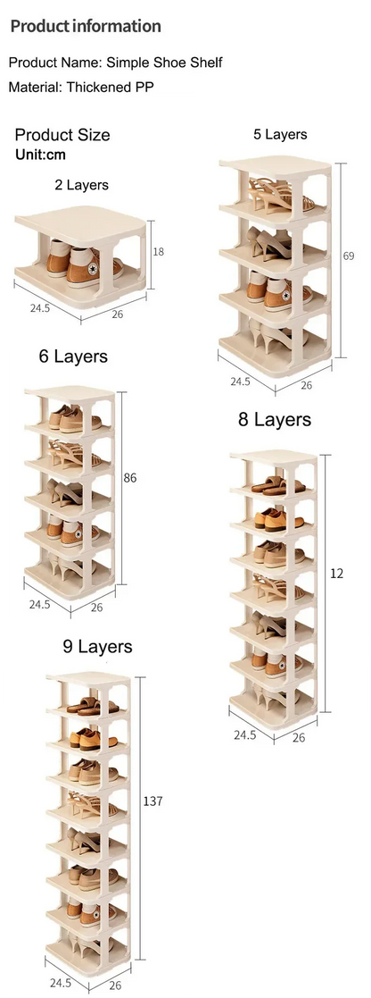 Multi-Layer Shoe Rack Storage Organizer Simple Home Furniture Vertical Shoes Rack Sneakers Shoe Cabinets Easy to Assemble Foyer