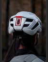 Bicycle Light Helmet Type-C Rechargeable Front + Rear Light Warning Bike Helmet Head Safety MTB Road Cycling Helmet