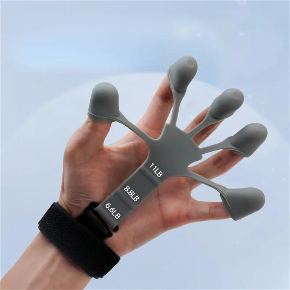 5 Finger Silicone Wrist Puller Stretching Tool Finger Trainer  Aids Hand Training Strength Exercise