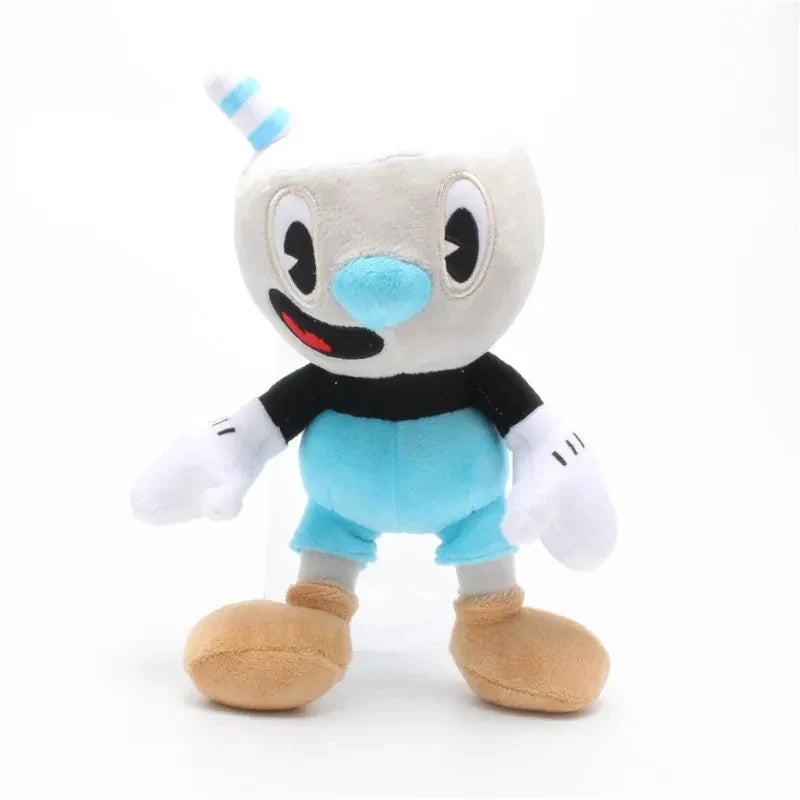2pcs Cuphead Plush Doll Toys Mugman Game Doll Toys Adventure Soft Stuffed Plush For  Birthday Gift