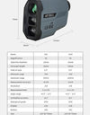 1000m Laser Rangefinder Hunting Outdoor 650m Golf Rangefinder Telescope with Flag-Lock Slope Adjusted Distance Meter