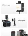 Desktop Microphone Boom Arm Stand Extend 1/4'' 3/8'' 5/8'' Screw 90° Hover Bracket for DSLR GoPro Smartphone