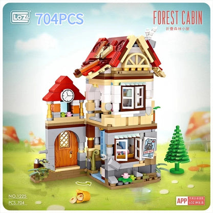 Diamond Mini Street Snow White Princess Fairy Tale House Building Blocks Bricks Toys for Children Xmas Gifts 1225 1226