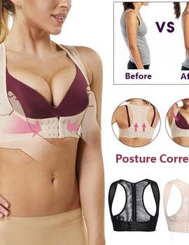 Push Up Bra Support Women Chest Brace Up Posture Corrector Shapewear Top Cropped Vest Back Compression Surgical Slimmer Band 3XL