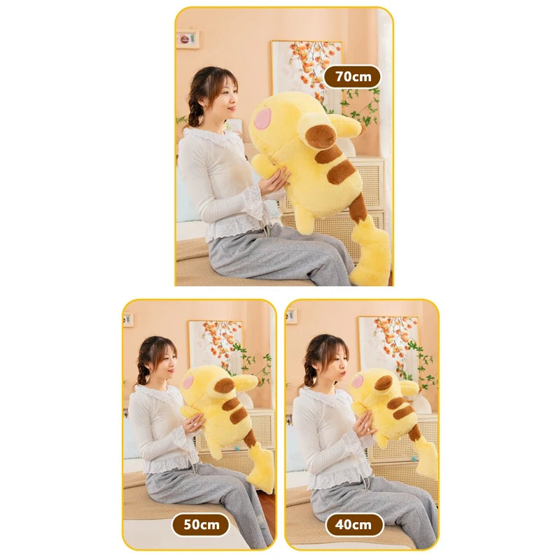 40/70cm Cartoon Large Pikachu Pillow Pokemon Plush Toys Doll Cute Pokémon Ornament Stuffed Plushie Pikachued Gift for Children