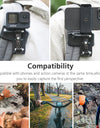 360°Rotation Backpack Clip for Cellphones Smartphone for iPhone Shoulder Belt Mount for Gopro 11 Insta360 x3 One x2 Dji