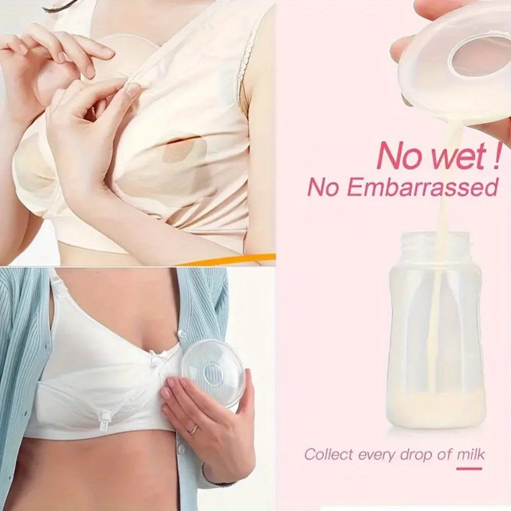 Wearable Integrated Invisible Portable Breast Collector Breast Milk Collector Milk God Device Milk Pad Two Pieces with Color Box