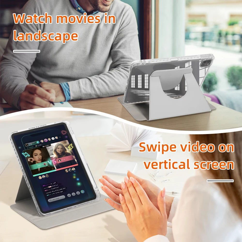 For ipad Case for Air 11 13 2024 M2 Pro 11 13 M4 Pro 11 12.9 for 10th Gen 10.2 7/8/9th 9.7in Mini 6 Tablet  Detachable