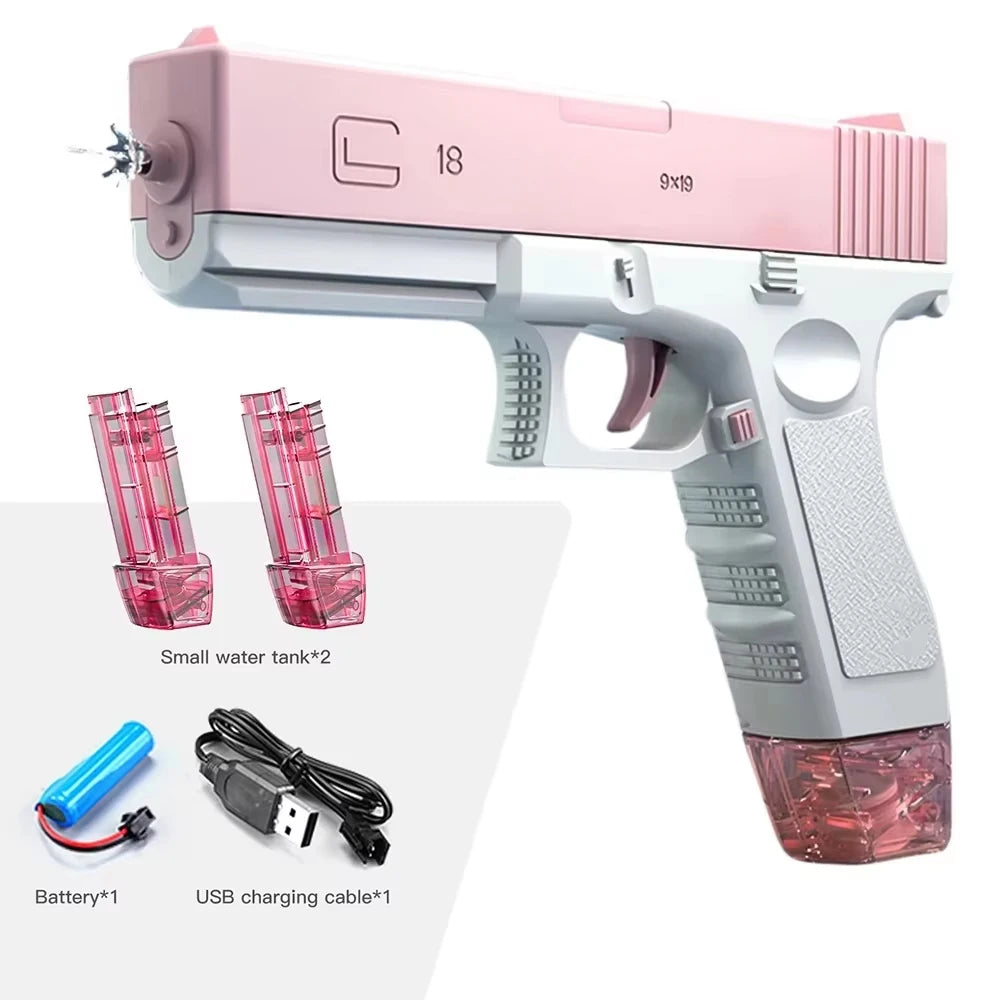 Electric M416 Water Gun with Full Automatic Shooting – Rechargeable Summer Outdoor Water Blaster