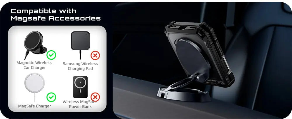 For Samsung Galaxy Z Flip 7 Case UB Grip Military-Grade Rugged Back Phone Case with Stand & Front Screen Protector