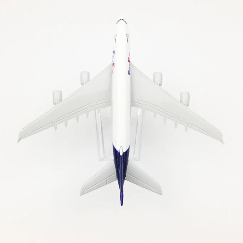 16CM FedEx Cargo Airbus A380 Aircraft Model