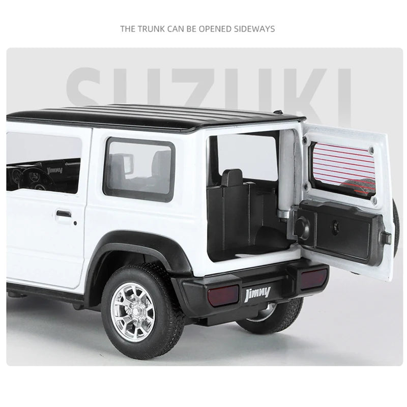 1:24 SUZUKI Jimny Alloy Car Model Diecasts Metal Off-Road Vehicles Car Model Simulation Sound and Light Collection Toy Gift