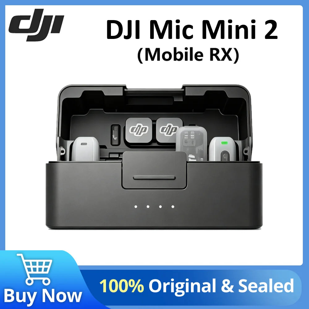 Wireless Microphone Mobile Receiver Kit with Unidirectional Audio Capture for Smartphones Cameras and Content Creation
