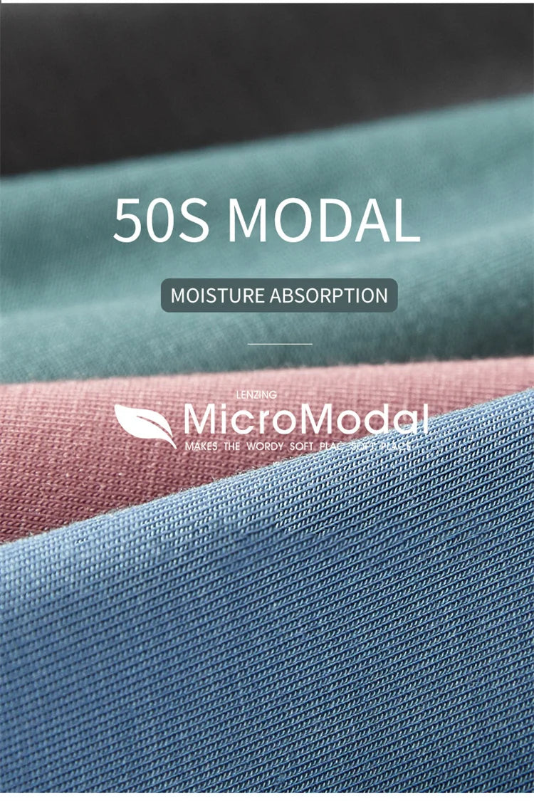 3-Pack Men’s Modal Graphene Boxer Shorts – Antibacterial Crotch, Comfortable Fit