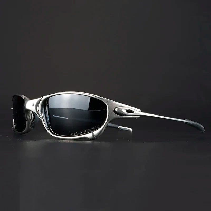 Polarized Metal Cycling Sunglasses UV400 Outdoor Riding Eyewear