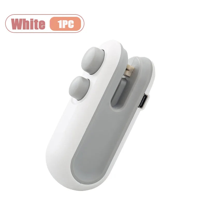 Mini USB-C Rechargeable Bag Sealer – Portable Heat Sealer for Snack & Food Packaging, Kitchen Storage Tool