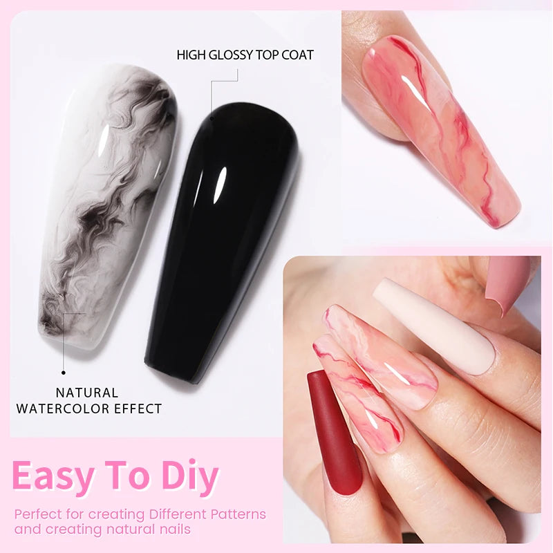 6 IN 1 Nail Glue Gel 15ML for Acrylic Nails Soak off Base Gel Top Coat UV Extension Nail Gel False Nail Tips Gel