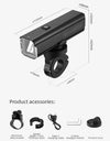 1000LM Bike Light Front Lamp Type-C Rechargeable LED 4500mAh Bicycle Light Waterproof Headlight Bike Accessories