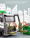 1:24 Scale Watering Cement Dump Trucks Model Garbage Truck Toy Car Sound Light Doors Opened Engineering Vehicles  Gifts