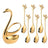 gold swan 6 spoons