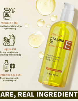 118ml/236ml Vitamin E Jojoba Sunflower Seed Oil for Skin Care Face Care Hair Care Essential Oil Moisturizing Nourishing