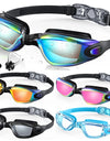 Swimming Goggles Professional Waterproof Swim Eyewear Glasses Anti-fog 100% UV Protection No Leaking For Adult Men Women Youth