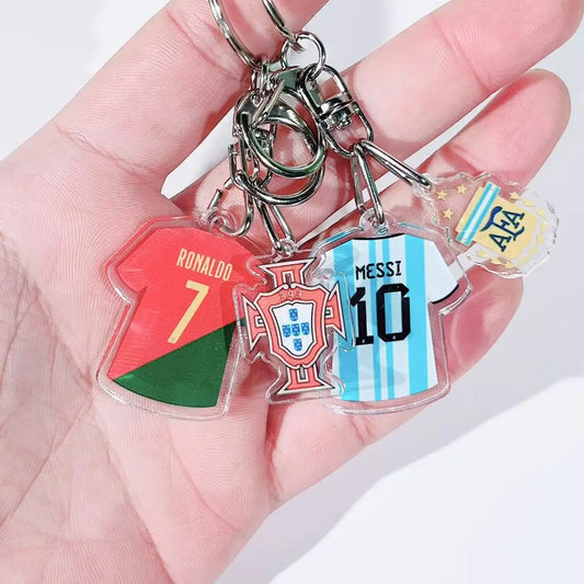 2026 Football Jersey Keychain Soccer Team Fan Bag Charm Pendant