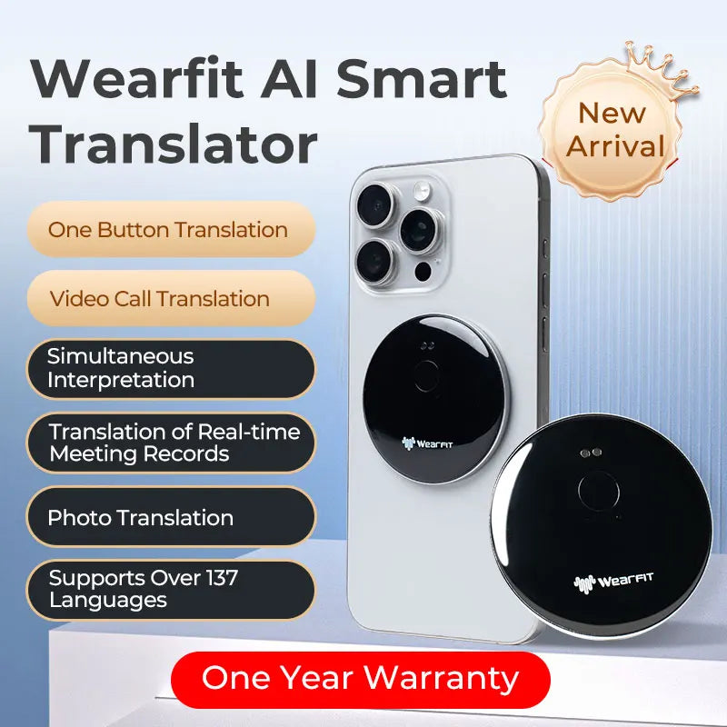 AI Voice Assistant Mini Translator 137 Languages Video Photo Record Translate Simultaneous Interpretation Translation