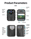 Mini Body Camera Full HD 1080P 2 Inch IPS Touch Screen Night Vision Video Recorder Security Guard Police Body Mini Cam
