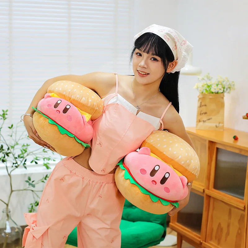 Cute Burger Shape Plush Toy Soft Huggable Stuffed Animal