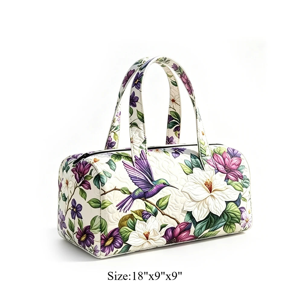 Vintage Bird Duffel Bag Goldfinch Floral Print Overnight Classic Art Style Travel Weekender Lightweight Gym Carry On Luggage
