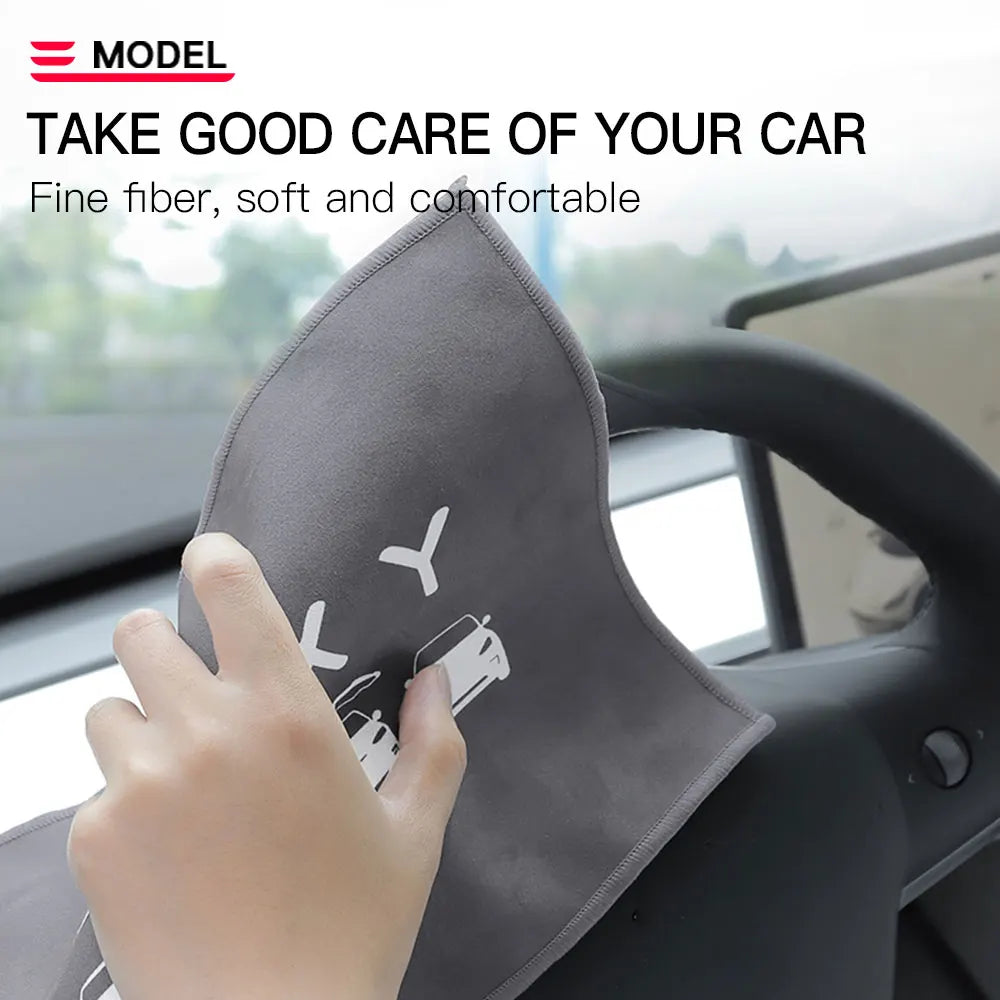 Car Towel For Tesla Model 3 Model Y Microfiber Wash Cloth for TESLA Model 3 S X Y 2021 Towel Car Cleaning Accessories